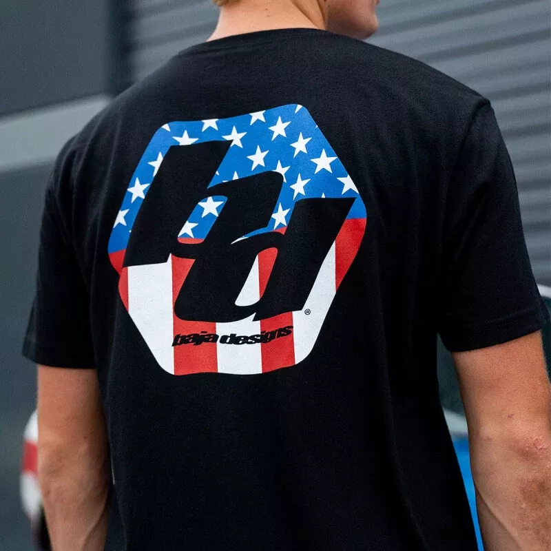Baja Designs Freedom Mens T-Shirt Universal - Large Black